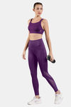 Amante Quick Dry Leggings - Imperial Purple — thumbnail 4